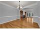 Spacious living room with hardwood floors, fireplace, and french doors, perfect for entertaining at 1735 Peachtree Ne St # 624, Atlanta, GA 30309