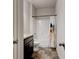 Clean bathroom with a dark wood vanity, granite countertop, and a tub/shower combo with curtain at 64 Citadel Dr, Hampton, GA 30228
