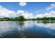 Stunning view of the expansive lake surrounded by lush greenery, offering a sense of tranquility and natural beauty at 1460 Badingham Dr, Cumming, GA 30041