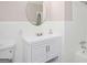 Bathroom featuring updated vanity with a new sink at 1887 King Charles Sw Rd, Atlanta, GA 30331