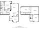 Detailed floor plan showcasing the layout of this two-story home, including living spaces and bedrooms at 2706 Park Land Ln, Snellville, GA 30078