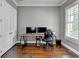 Spacious home office featuring hardwood floors, closet and a window at 828 Olmsted Ln, Duluth, GA 30097