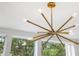 Close up of a mid century modern light fixture at 1287 Star Ne Dr, Brookhaven, GA 30319