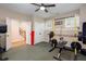 Finished basement featuring workout equipment and a staircase to the main floor at 855 Mountain View Nw Ter, Marietta, GA 30064