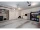 Spacious two car garage with ample storage space, lighting, and utility sink at 855 Mountain View Nw Ter, Marietta, GA 30064