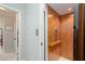 Hallway featuring a residential elevator, offering accessibility and convenience for all residents at 855 Mountain View Nw Ter, Marietta, GA 30064