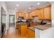 Kitchen with granite countertops, cabinets and breakfast bar at 855 Mountain View Nw Ter, Marietta, GA 30064