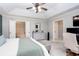 Bright main bedroom featuring an ensuite bathroom and an adjacent office space at 855 Mountain View Nw Ter, Marietta, GA 30064