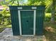 The backyard shed has a full door and ventilation at 112 Brown Se Ave, Atlanta, GA 30315