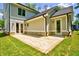 Large backyard with stone patio at 138 Beutell St, Norcross, GA 30071