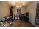 View of a dining room with table and chairs at 501 Textbook Ct, Lawrenceville, GA 30044