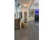 View of the foyer entrance featuring stairs and built in shelving at 1932 River Crest Way, Lawrenceville, GA 30045