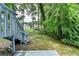 Spacious backyard featuring lush greenery and wooded views at 2121 Crescentview Dr, Lawrenceville, GA 30044