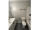 Updated bathroom with modern fixtures, white subway tiles, and luxury vinyl plank flooring at 3730 Clovis Nw Ct, Atlanta, GA 30331