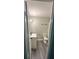 Bathroom with modern fixtures, gray flooring, and a shower at 3730 Clovis Nw Ct, Atlanta, GA 30331