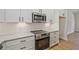 Close-up of a stylish kitchen showcasing granite countertops, modern appliances, and white cabinetry at 85 Presley Farm Pkwy, Rockmart, GA 30153
