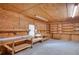 A large garage space with shelves and workbenches at 2759 Bay Ridge Dr, Loganville, GA 30052