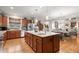 Spacious kitchen featuring a center island and stainless steel appliances at 2797 Middlecreek Way, Cumming, GA 30041