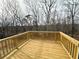 Wooden deck overlooking wooded area at 5342 Legacy Trl, Douglasville, GA 30135
