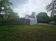 Spacious backyard, partly fenced, offering ample outdoor space and privacy at 1228 Ladd Sw St, Atlanta, GA 30310