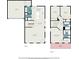 Detailed floor plan showcasing the layout of the home, including the bedrooms, bathrooms, living spaces, and garage at 1228 Ladd Sw St, Atlanta, GA 30310
