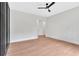 Bright bedroom with ceiling fan and neutral color palette at 157 Palisade Ne Dr, Rydal, GA 30171
