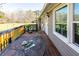 Outdoor deck featuring seating with a peaceful view of the surrounding landscape at 689 Hardin Rd, Temple, GA 30179