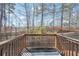 Spacious backyard deck with wooded views, offering an ideal spot for outdoor relaxation at 3182 Mill Springs Cir, Buford, GA 30519