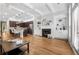 Spacious living area with a fireplace, built-in shelving, and large windows providing ample natural light at 2548 Crescent Park Ct # 7, Atlanta, GA 30339