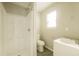 Bathroom with a shower stall, and a modern vanity sink at 8607 Wood Springs Ct, Douglasville, GA 30135