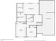 Second-floor blueprint, including bedrooms, bathrooms, and closets at 8607 Wood Springs Ct, Douglasville, GA 30135