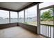 Relaxing screened porch with plenty of natural light and a view of the backyard at 7570 Rambling Vale, Cumming, GA 30028