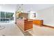 Modern lounge area with wood accents, stylish lighting and views to the outside at 3300 Windy Ridge Se Pkwy # 1107, Atlanta, GA 30339