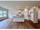 Modern kitchen featuring an island and stainless steel appliances at 1958 Asher Ln # 50, Conyers, GA 30013