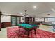 This spacious game room offers a pool table, full bar and plenty of room for entertainment at 3334 Peachtree Ne Rd # 1609, Atlanta, GA 30326