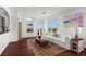 Bright living room with hardwood floors, large windows and a contemporary design at 3334 Peachtree Ne Rd # 1609, Atlanta, GA 30326