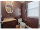 Classic powder room with stylish decor at 155 Edgewater Trl, Canton, GA 30115