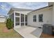 Backyard features a screened-in porch with a concrete patio, creating an ideal outdoor living space at 2139 Kirkham Way, Kennesaw, GA 30152