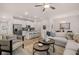 Open-concept living area with a modern kitchen, comfortable seating, and stylish decor at 50 Leggett Dr # 184, Villa Rica, GA 30180