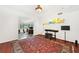 Bonus room showcasing hardwood floors and unique wall decorations at 52 Chaumont Nw Sq, Atlanta, GA 30327