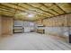 Unfinished basement space with shelving providing opportunities for storage and organization at 1253 Oakwood Pl, Loganville, GA 30052
