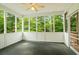 Enjoy the outdoors on this beautiful screened porch with views of the lush backyard at 1253 Oakwood Pl, Loganville, GA 30052