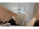 The foyer features a view of the front door from the second story at 13030 Crabapple Lake Dr, Roswell, GA 30076