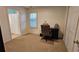 Office / flex room features carpet flooring and an en-suite bath at 13030 Crabapple Lake Dr, Roswell, GA 30076