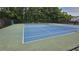 Well-maintained tennis courts with green and blue surfacing, offering a recreational amenity for residents at 13030 Crabapple Lake Dr, Roswell, GA 30076