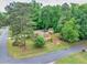 An aerial view showcasing the layout and spacious backyard of this charming brick home at 519 Beaver Ruin Nw Way, Lilburn, GA 30047