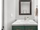 Contemporary half bathroom features a granite vanity and modern fixtures at 2324 Oakview Ne Rd, Atlanta, GA 30317