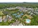 An elevated view showcases community amenities: tennis courts, a pool, and a central pond amid verdant landscaping at 6815 Berkley Rd, Cumming, GA 30040