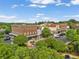 Desirable neighborhood aerial view featuring retail, restaurants, and green spaces at 6815 Berkley Rd, Cumming, GA 30040