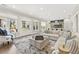 Spacious living area with large windows, comfortable seating, and open layout to the kitchen at 6815 Berkley Rd, Cumming, GA 30040